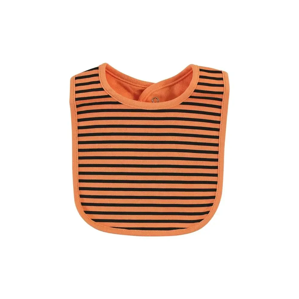 Hudson Baby Unisex Baby Cotton Bib & Headband or Caps Set Pumpkin One Size 0-6M - Picture 8 of 12